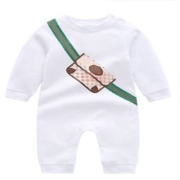 Completi di abbigliamento per bambini firmati Pagliaccetti per neonati Tute a maniche lunghe Tute per bambini 100% cotone Abbigliamento Ragazzi Ragazze Pagliaccetto