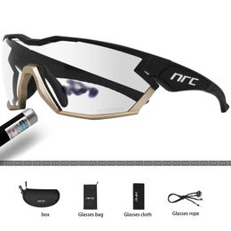 Outdoor Eyewear NRC Photochromic Cycling Glasses UV400 for Man Road Speed MTB Bike Glasses Outdoor Sports Sunglasses Eyewear Bicycle Sunglasses P230518