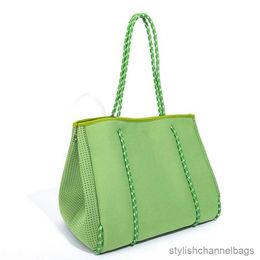 Stuff Sacks Women Large Size Summer Bag Neoprene Beach Bag Luxury Ladies Shoulder Tote Bag Travel Holiday Bag Multifunctional Bag Handbag