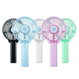 Other Festive Party Supplies Portable Rechargeable Folding Fan Usb Charging Handheld Mini Removable Rotating Outdoor Pocket Fans S Dhssv