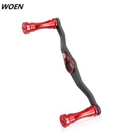 WOEN Fishing wheel Rocker arm 105MM carbon Double rocker arm Water drop wheel handle Modified parts