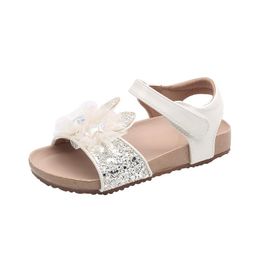 Sandals Kids Shoes Child Girls Summer Cute Bowknot Princess Treasure Sequin Soft Sole F12532