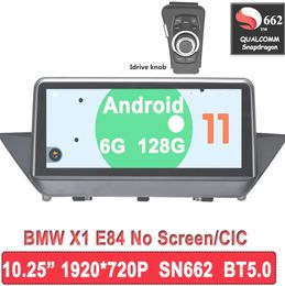 10.25 inch Android 11.0 1920*720P Ram 6G Rom128G Car Multimedia GPS Radio for BMW X1 E84 CIC /No Screen 2009-2015 BT Wi-Fi Carplay