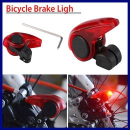 Bicycle Nano Brake Light Bike LED Waterproof Mountain Road Bikes Brake Light Cycling Safety Warning Light Bike Car Motorcycle Bicycle Wheels Tyres Flash Light Lamp