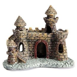 Decorations 1Pcs Aquarium Resin Castle Fish Tank Decorations Castle Tower Ornaments Fish Tank Aquarium Accessories Decoration 230518