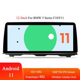 12.3inch Car Android 11 SN662 GPS Navigation DVD Multimedia Player For BMW 5 Series F10/F11/520i Carplay 4G LTE Radio
