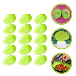 Plates 15 Pcs Fruit Decor Decorative Serving Tray Leaf Shaped Display Sauce Bowl Ring Dish