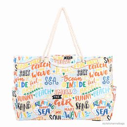 Stuff Sacks Unisex Beach Bag Travel Cartoon Printing Waterproof Oxford Shoulder Bags Women's Tote Folding Large Size Pool Bag Weekend Bag