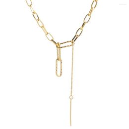 Chains FS Est High Quality Charm Trendy Jewellery Gold Colour Iron Set Of Necklace For Gift