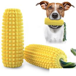 Dog Toys Chews Corn Molar Stick Pet Training Bite Toothbrush With Cotton Rope Puppy Chew Drop Delivery Home Garden Supplies Dhtmp