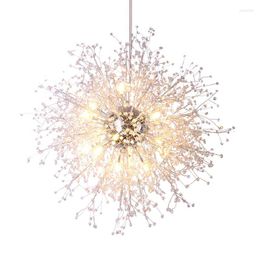 Pendant Lamps Modern Crystal Chandeliers Lighting Acrylic Hanging Light Contemporary Retro Orb Chandelier Home El Decor