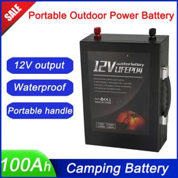Portable 70AH 100AH BMS LiFePO4 Battery Pack 12V Rechargeable LFP New Solar Storage System for Rickshaw Ebike Electric Scooter