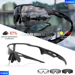 Outdoor Eyewear SCVCN Photochromatic Cycling Sunglasses Bicycle Eyewear Cycling Glasses Bike Goggles Outdoor Glasses UV400 Sunglasses Eyepieces P230518