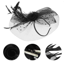Bandanas Barrette Hat Fascinator Headpiece Vintage Hair Clips Accessory Mini Claw Fascinators Women Tea Party Hats Hairpin