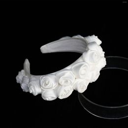 Headpieces Bride Flower Hairband Headdress Women's Retro Joker Wedding Hair Accessories Po Studio Pography Art Head Jewelry