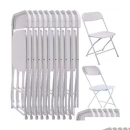 Other Festive Party Supplies Set Of4 Plastic Folding Chairs Wedding Event Chair Commercial White For Ho Dh3Y9