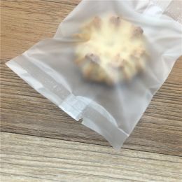 wholesale 400Pcs/Lot factory outlet Heat Seal Baking Plastic Packaging Pouch Food Snack Pack Bag Matte Clear Biscuit Cookies Candy Package Bags