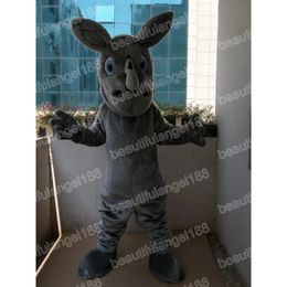 Christmas Rhinoceros Mascot Costume Cartoon Character Outfit Suit Halloween Party Outdoor Carnival Festival Fancy Dress for Men Women