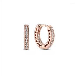Hoop Earrings Korean Fashion Metal Love Heart Circle Drop Small For Women Trend Pendant Piercing Set Jewellery 2023