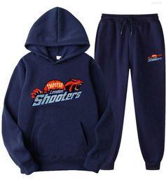 A new design Brand TRAPSTAR Printed Sportswear Men 15 Colors Warm Two Pieces Set Loose Hoodie Sweatshirt Pants Jogging