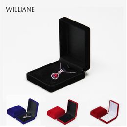 Jewelry Stand Bride Necklace Pendant Box Wholesale Quality Velvet Wedding Gift Case Trinket Display Holder Large Earrings Storage 230517