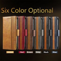 Business Stand Leather Case for iPhone 14 Pro Max 13 Pro 12 Pro 13 Mini 11 Pro XS Max Se 7 8 Plus XR Card Slot Wallet Cover