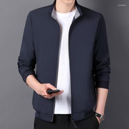 Men's Jackets Jacket Stand Collar Menswear Casual Mens Oversized Coats Work Clothes 2023 Spring Autumn Bomber Waterproof E163