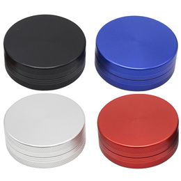 Smoking Colorful Aluminium Alloy 63MM Portable Dry Herb Tobacco Grind Spice Miller Grinder Crusher Grinding Chopped Hand Muller Cigarette Cigar Holder DHL
