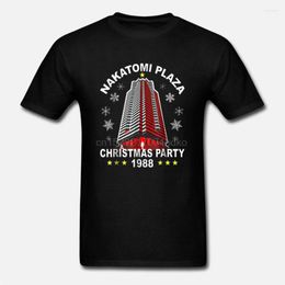 Men's T Shirts Nakatomi Plaza Christmas Party 1988 T-Shirt Mens Black S 3XL