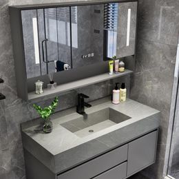 Bathroom Sink Faucets Plate Integrated Cabinet Combination Intelligent Modern Simple Wash Basin Mirror Inter-Platform