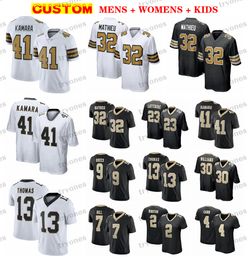 Mens Football Jerseys Womens Kids 90 Bryan Bresee 4 Derek Carr Mathieu Alvin Kamara Cameron Davis Jamaal Williams Marshon Lattimore Thomas Olave Winston Hill Brees