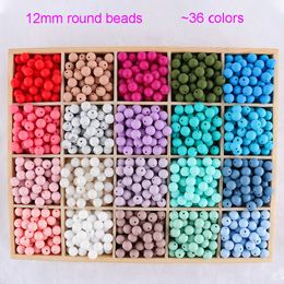 Baby Teethers Toys Kovict 50pcs Silicone Beads 12mm Round Perle Dentition Teething For Jewelry Making Products 230518