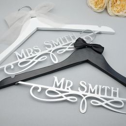 Hangers Customise Wedding Hanger Personalised Dress Bride And Groom For Party Decoration Gift
