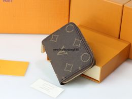 Original High Qualitys Designers Wallets Purses Fashion Short ZIPPY Wallet Monograms Classic Zipper Pocket Pallas Bag Zip Coin Purse with Box card dust bag 60067