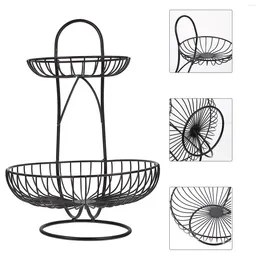 Dinnerware Sets Wire Basket Storage Metal Serving Tray Fruit Veggie Trays Dish Vegetable Rack Towel