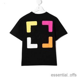 Ofs Luxury T-shirt Kids T-shirts Offs White Boys Irregular Arrow Girls Summer Short Sleeve Tshirts Letter Printed Finger Loose Kid Toddlers Youth Tees Topskuls