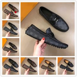 23SS High Quality Mens Genuine Leather Designer Dress Shoes Gentle Men Brand Official Flats Casual Comfort Breath Loafers Big Size 6.5-12