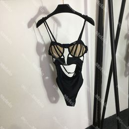 Sexy Hollow Swimwear Women Backless Swimsuit Lady Black Swim Wear Summer Beach Bathing Suit for Female