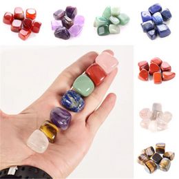 Arts and Crafts Natural Crystal Chakra Stone 7pcs Ustaw naturalne kamienie palmowe reiki leczenie kryształy szlachetne akcesoria dekoracji domowej