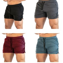Mens Shorts est Solid Color Mid Waist Fitness Training Running Elastic Drawstring Wild Casual Summer Sportswear 230518