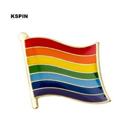 LGBT Rainbow Metal Badge Pin in Brooches Chapas Metalicas Kawaii Pins Set Rozet Set289i