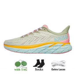 HOKA ONE One Bondi 8 Running shoes Women Men Clifton 8 9 Triple White Athletic Shoe Shock Absorbing Road Designer Sneakers highway climbing plate-forme Size 36-45 3S0K