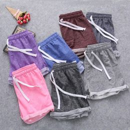 Running Shorts Women Girls Casual Summer Beach Sports Yoga Gym Turn Up Pants