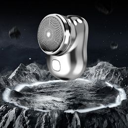 Electric Shavers Portable Electric Shaver Mini Ipx7 Waterproof Wet Dry Double Use Type-C Fast Charging Pocket Razor Beard Trimmer Shaving Machine 230518