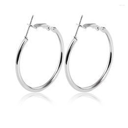 Hoop Earrings Trendy Oversize Geometric Big For Women Basketball Brincos Exaggerated Large Round Punk Jewellery