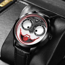 ussian clown men's watch trendy brand quartz-Battery foreign trade explosive belt style fashion sports