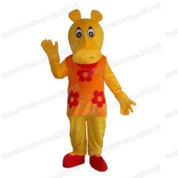 Halloween Hippo Mascot Costume Simulation Animal theme character Carnival Adult Size Christmas Birthday Party Dress