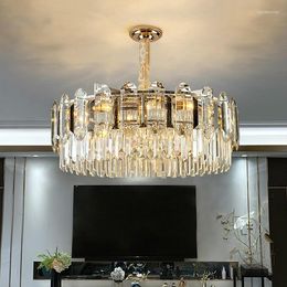 Chandeliers Light Luxury Crystal Chandelier Post Modern Minimalist Living Room Lamp Dining Master Bedroom Nordic Style