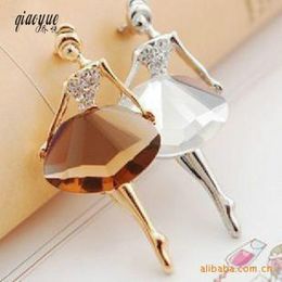 Fashion Ballet Girl Fashion Crystal Brooch Broches Jewellery Brooches For Women Cute Pins Brooch Enamel Pin Wholesale