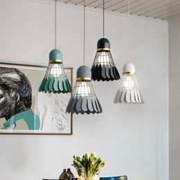 Pendant Lamps Nordic Single-head Dining Room LED Badminton Chandelier Villa Aisle Lighting Living Factory Direct SalesPendant PendantPendant
